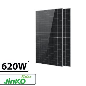 پنل خورشیدی 620 وات مونو کریستال بایفشیال برند JINKO SOLAR با تکنولوژی N-Type